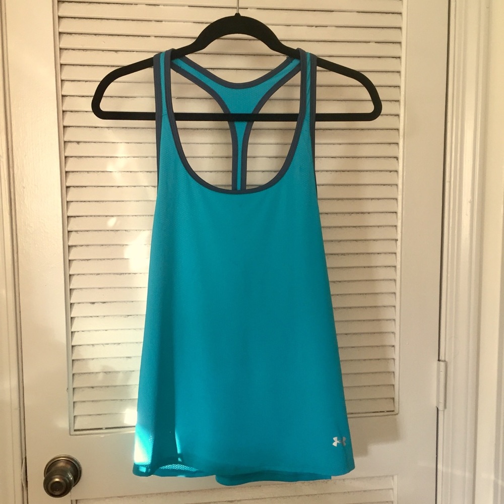 NEW Under armour racer back tank top mesh Medium